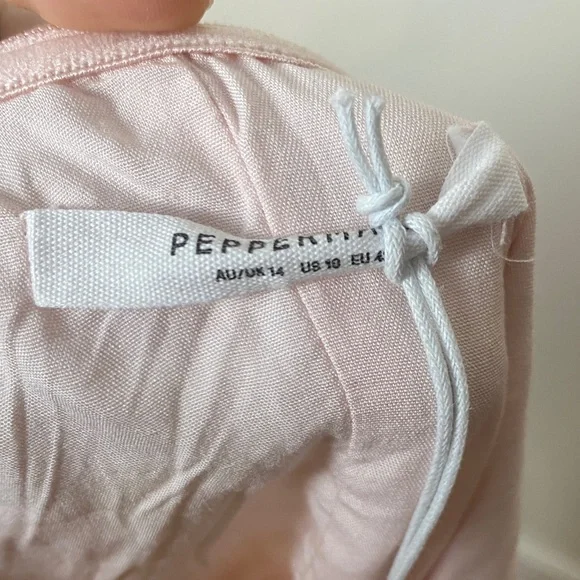 NWT Peppermayo Exclusive - Cali Strapless Mini Dress - Pink Floral Size 10 - Picture 8 of 8